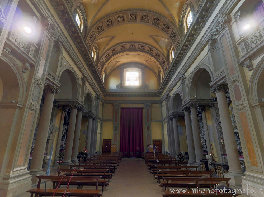 Milan (Italy) - Nave of the Church of Santa Maria alla Porta